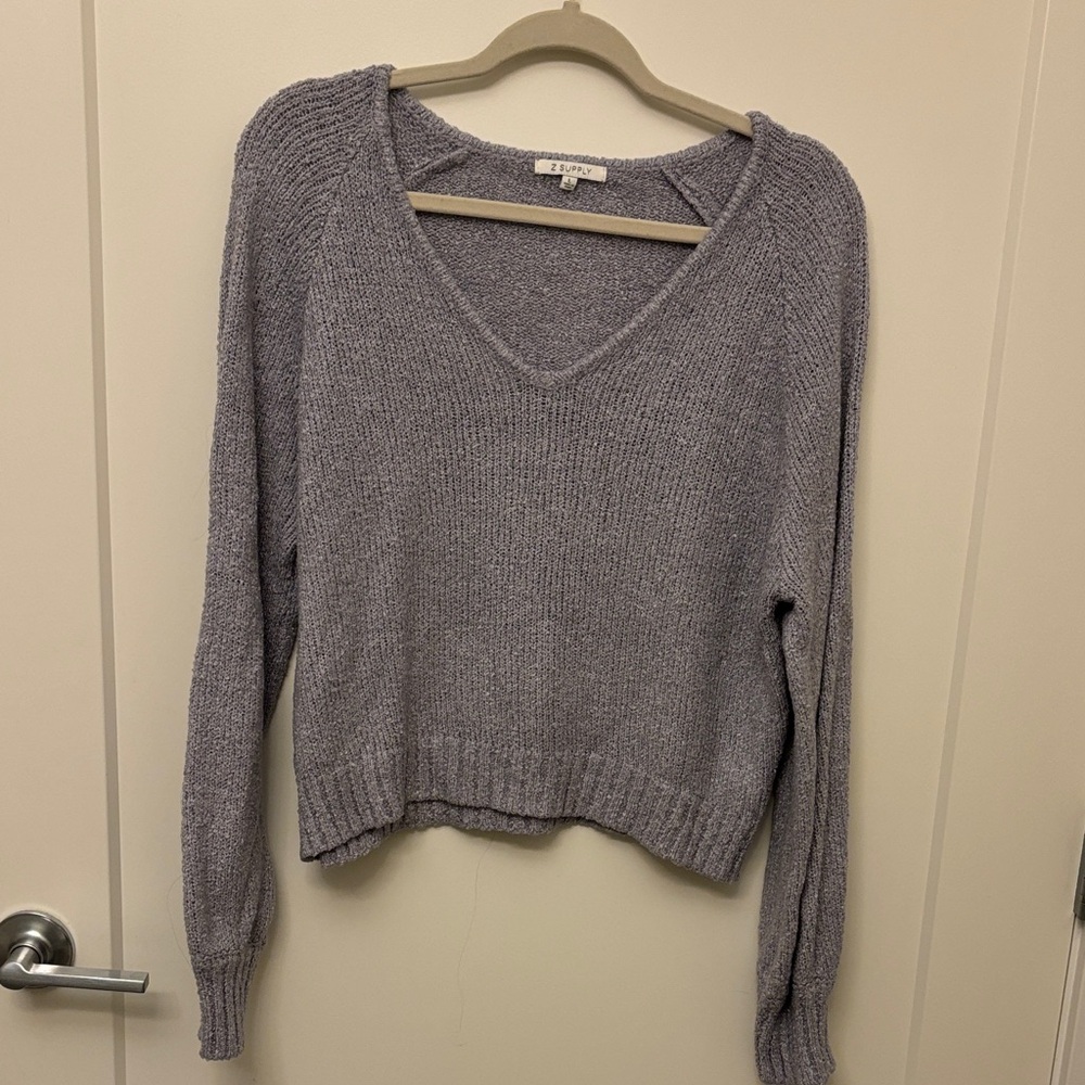 Z Supply Heathered V-Neck Sweater